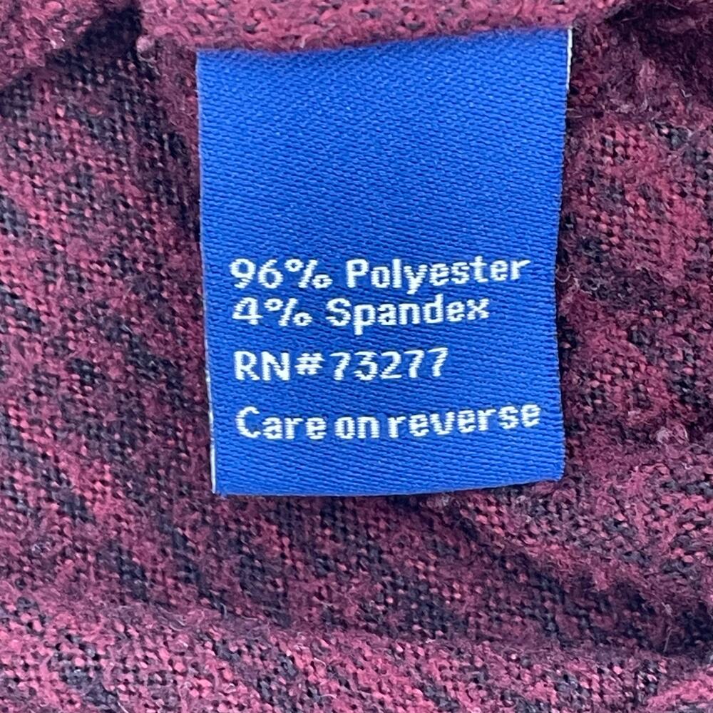 Apt. 9 Women's V-neck Tunic Sweater, Burgundy, Size S, Lounge Comfort Soft - Picture 4 of 9